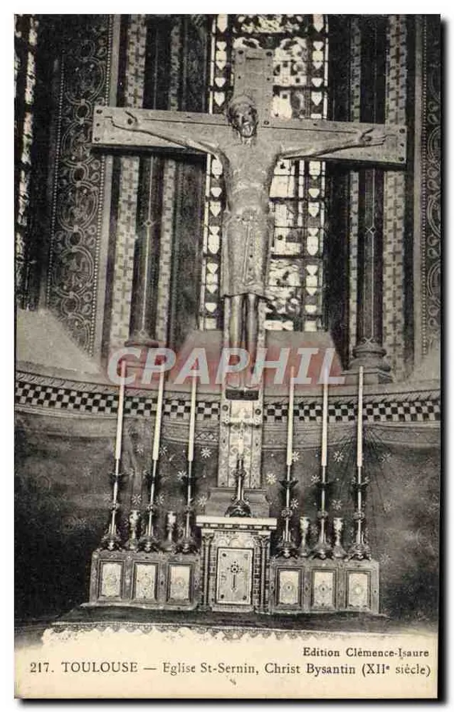Toulouse — Kirche St-Sernin, byzantinisches Christus (12. Jahrhundert) — Edition Clémence-Isaure - Vorderseite