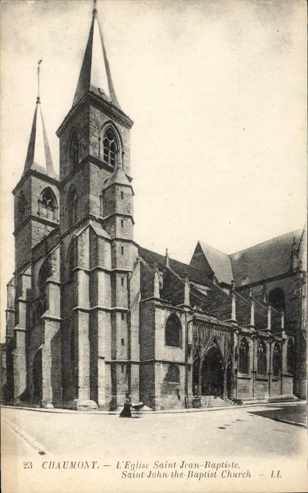Chaumont — A Igreja de São João Batista — I.L. - Frente