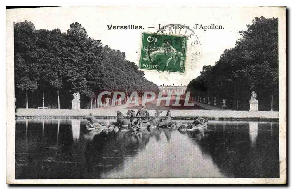Versalles — El Bassin d'Apollon — editor no visible - Anverso