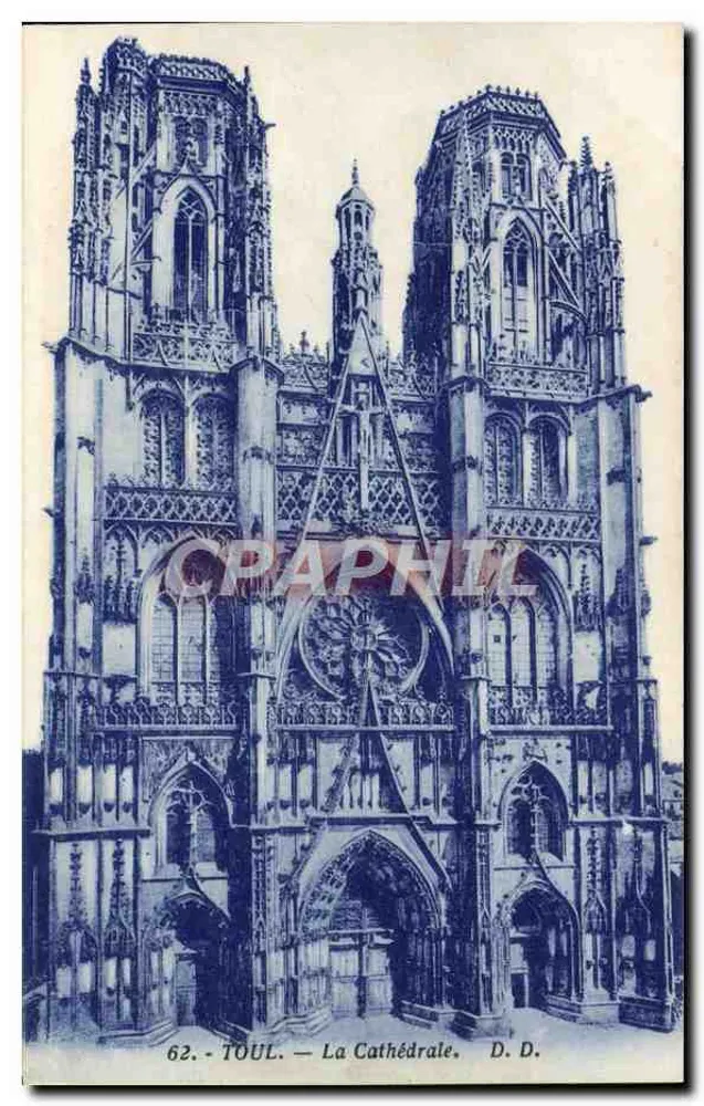 Toul — A Catedral — Phototype Delbboy, Mirecourt - Frente