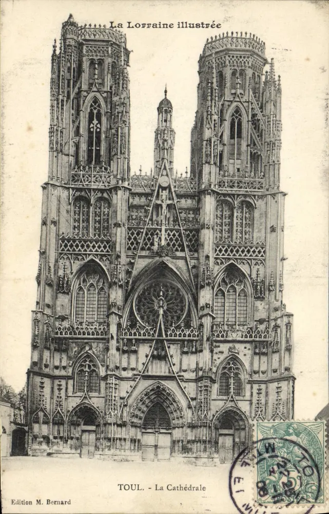 TOUL - A Catedral — La Lorraine illustrée — Edição M. Bernard - Frente