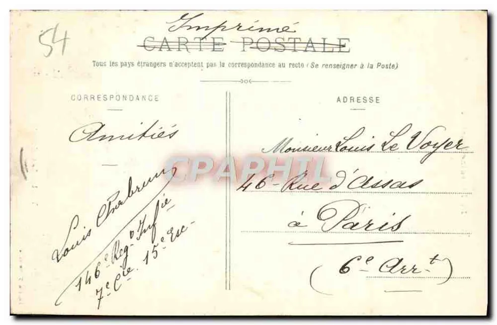 TOUL - A Catedral — La Lorraine illustrée — Edição M. Bernard - Verso