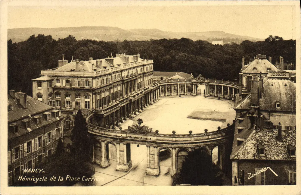 Nancy - Hémiciclo da Praça Carrière — Edição de Arte Zoeder, Nancy - Frente