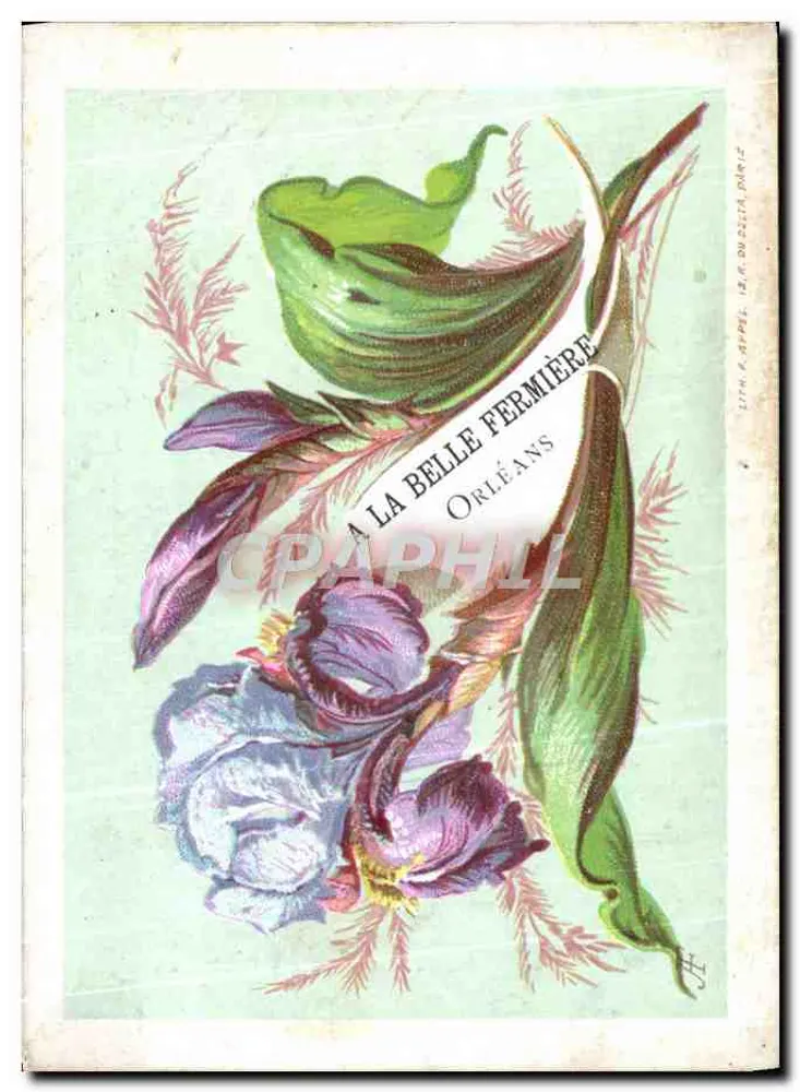 A la Belle Fermière — Orléans — Verleger L. A. Dupel, 12, rue du Delta, Paris - Vorderseite