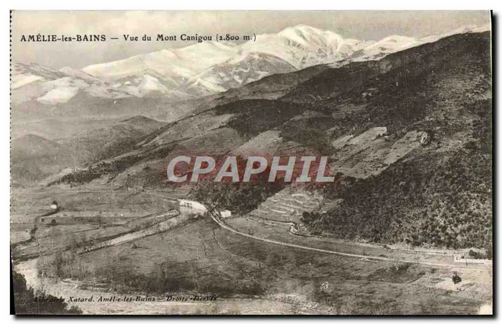 Amélie-les-Bains — Ansicht des Mont Canigou (2.800 m.) — Xatard, Drôme - Vorderseite