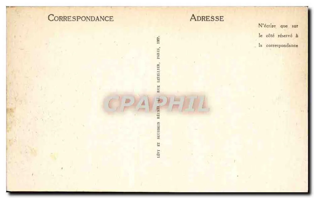 Biarritz — Panorama da Praia — LL - Verso