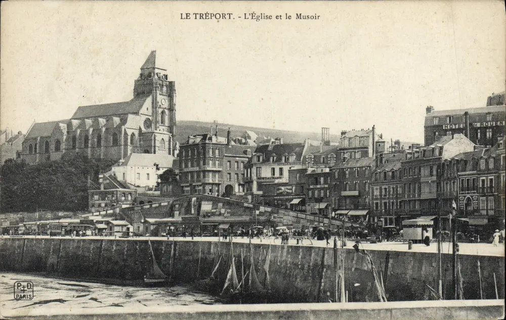 Le Tréport - Die Kirche und der Musoir — P. D. Paris - Vorderseite