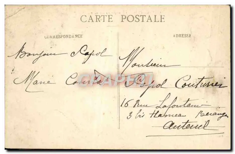 Paris-Plage - Brusque entrée en matière — éditeur inconnu, n° 20 - Verso