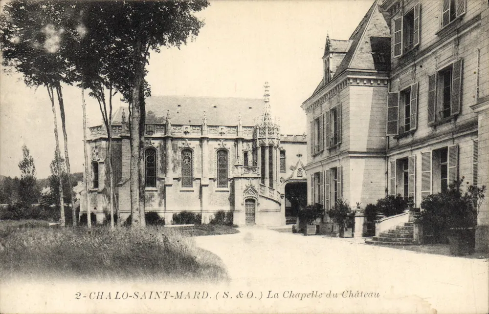 Chalo-Saint-Mard — La Capilla del Castillo — S. & O. - Anverso