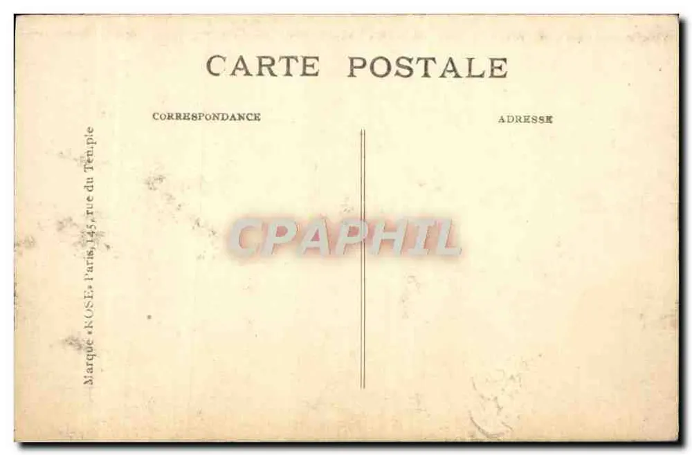 Paris - Die Kirche und die Place Saint-Augustin — Rose, n°1 - Rückseite