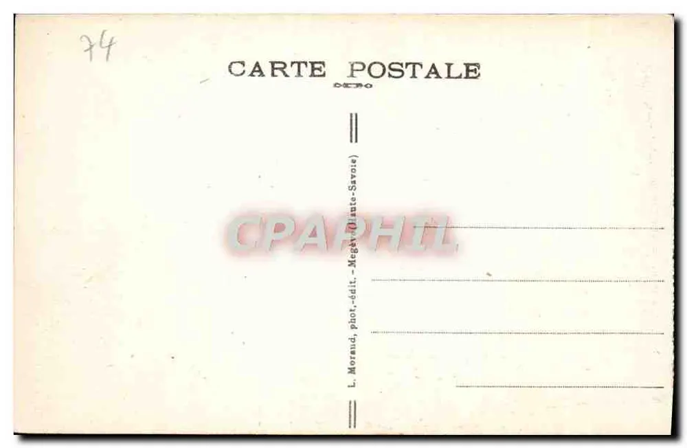 Combloux und der Aiguille de Varena — Haute-Savoie — L. Morand, phot. (Haute-Savoie) — n° 111 - Rückseite
