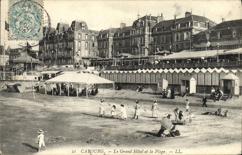 Cabourg — Das Grand Hotel und der Strand — LL. - Vorderseite