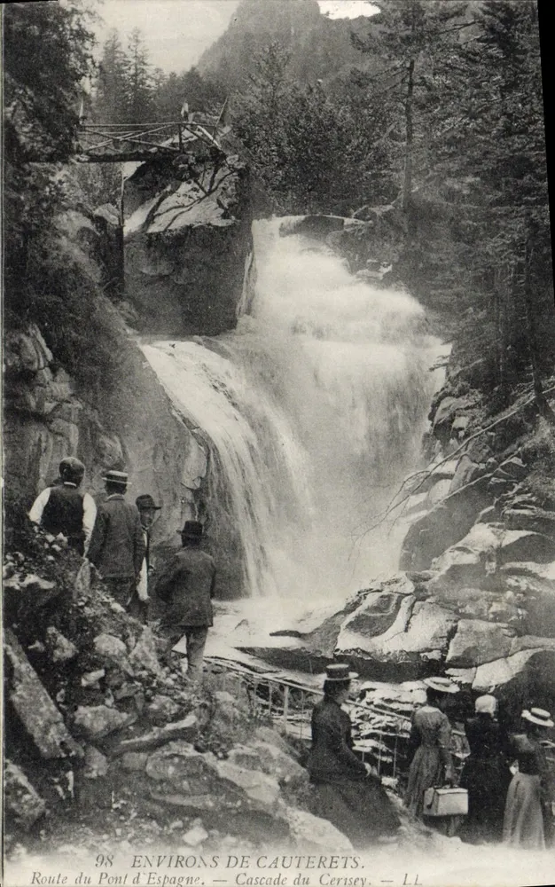 Umgebung von Cauterets — Wasserfall Cerisey — LL, n°98 - Vorderseite