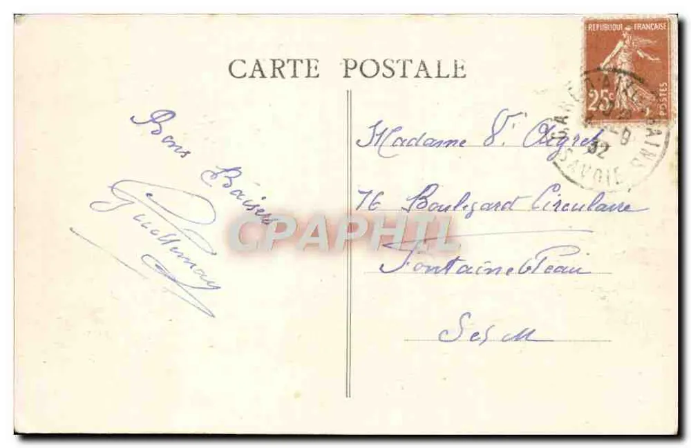 Aix-les-Bains (Savoie) — Vue Générale et l'Hôtel Bernascon — Éditeur impr. sur la carte, n° 19 - Rückseite