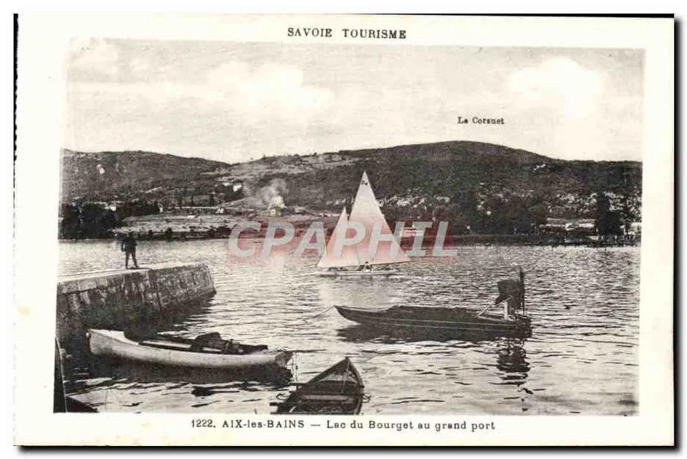 Aix-les-Bains — Lac du Bourget am großen Hafen — Savoie Tourisme - Vorderseite