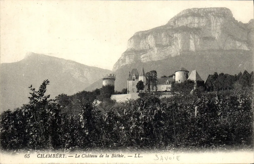 Chambéry — O Castelo de La Bâthie — LL. Savoie - Frente
