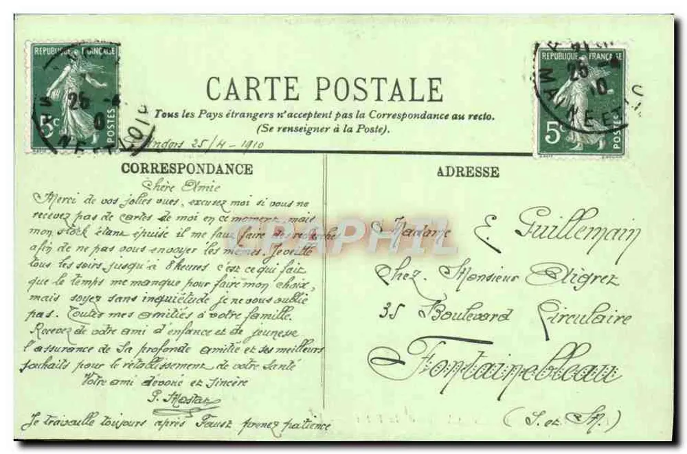 Chambéry — O Castelo de La Bâthie — LL. Savoie - Verso