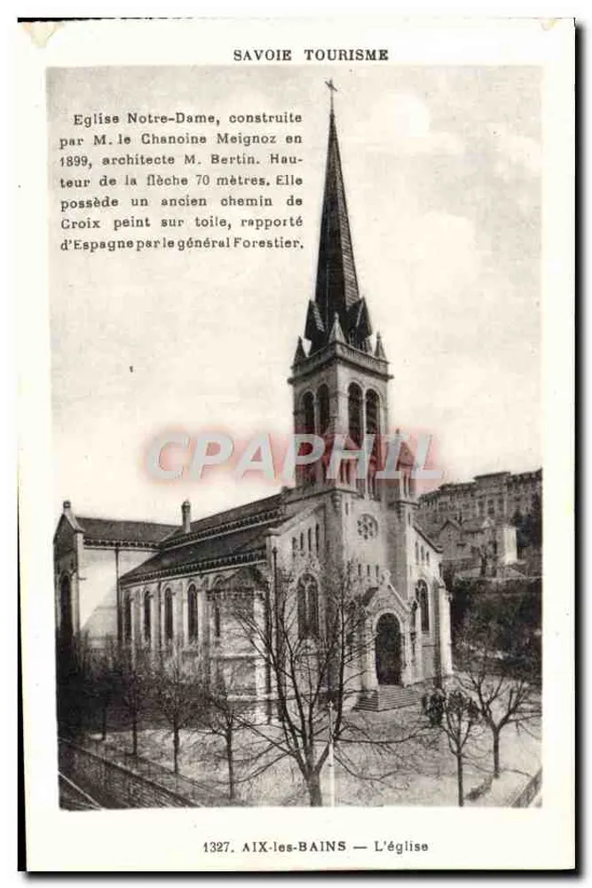Aix-les-Bains — A Igreja Nossa Senhora — Savoie Tourisme - Frente
