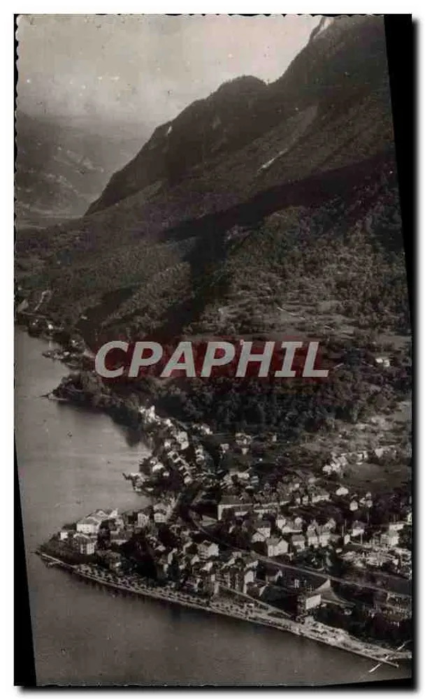 Saint-Gingolph (França-Suíça) — Vista geral aérea — J. Cellaard, n°8869 - Frente