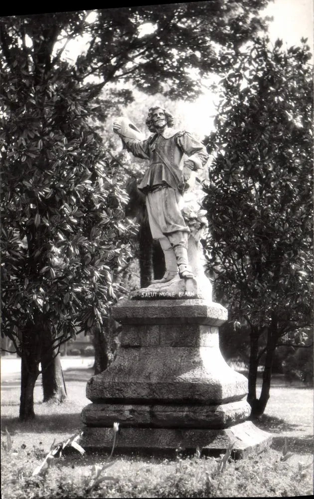 Estatua de Artagnan — Salut Noble Béarn — Édit JOVÉ, Pau (B.P.) - Frente