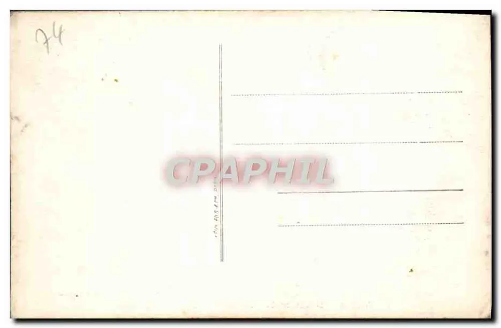 Chamonix — Hôtel du Montenvers et Aiguille du Dru — Édit. Politiean, LL. - Verso