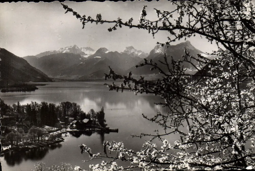 Lago de Annecy — Cantar da primavera — editor G. ROSSMANN (N.D.) - Frente