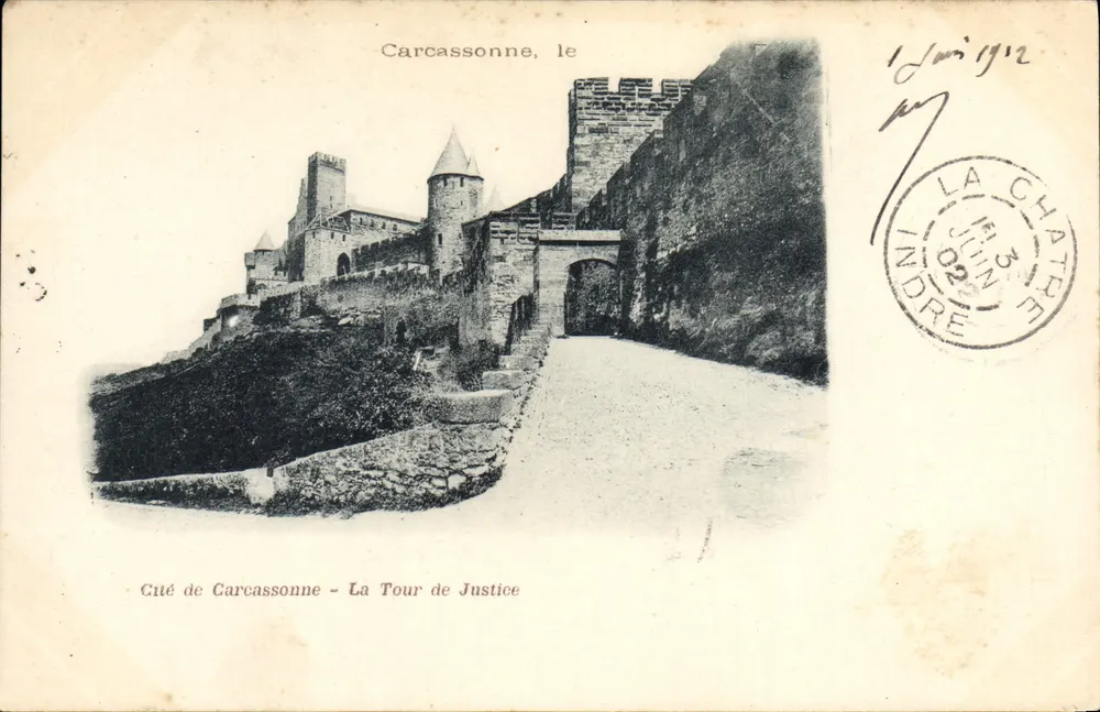 Carcassonne, il — Città di Carcassonne - La Torre di Giustizia — editore non visibile - Recto