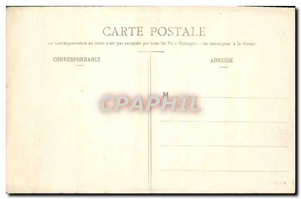 Carolles — Wellen am Hafen von Lude an einem Gezeiten Tag — Puel, phot. — Nr. 74 - Rückseite