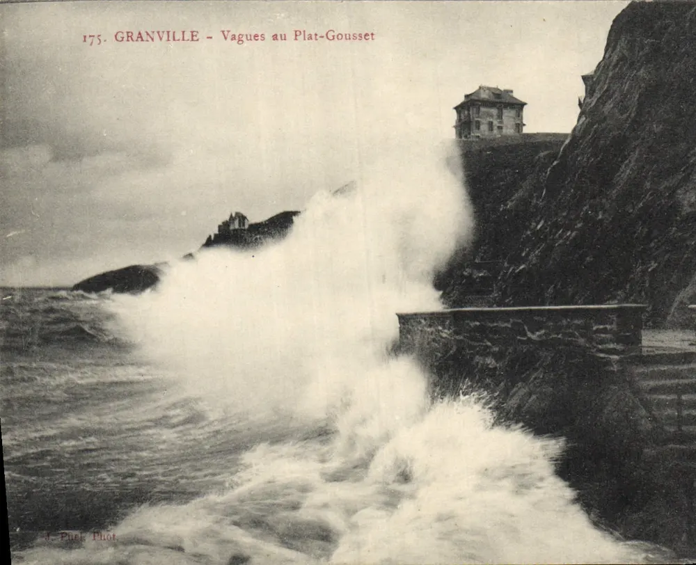 Granville - Ondas no Plat-Gousset — J. Puel Fot. n°175 - Frente