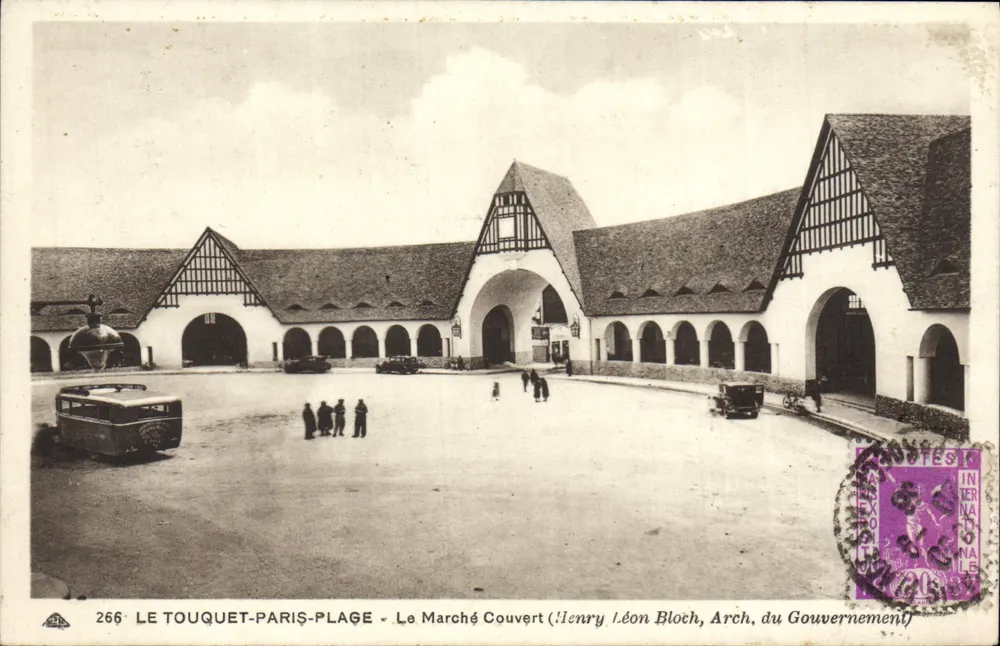 Le Touquet-Paris-Plage — O Mercado Coberto — Henry Léon Bloch, Arq. do Governo - Frente