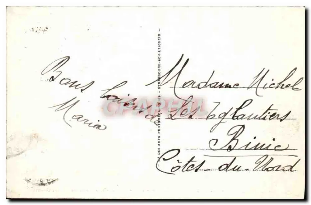 Le Touquet-Paris-Plage — O Mercado Coberto — Henry Léon Bloch, Arq. do Governo - Verso