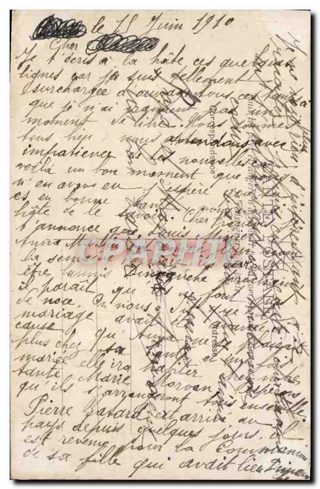 Verliebtes Paar — Garten-Szene — CIRCE n°4615 - Rückseite