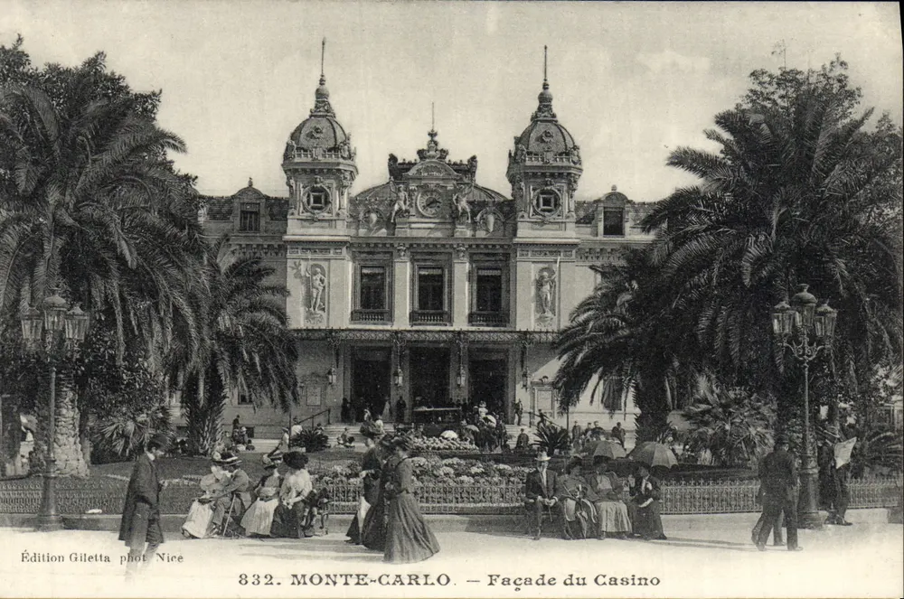 Monte-Carlo — Fachada do Casino — Edição Gilletta fot. Nice, n° 832 - Frente