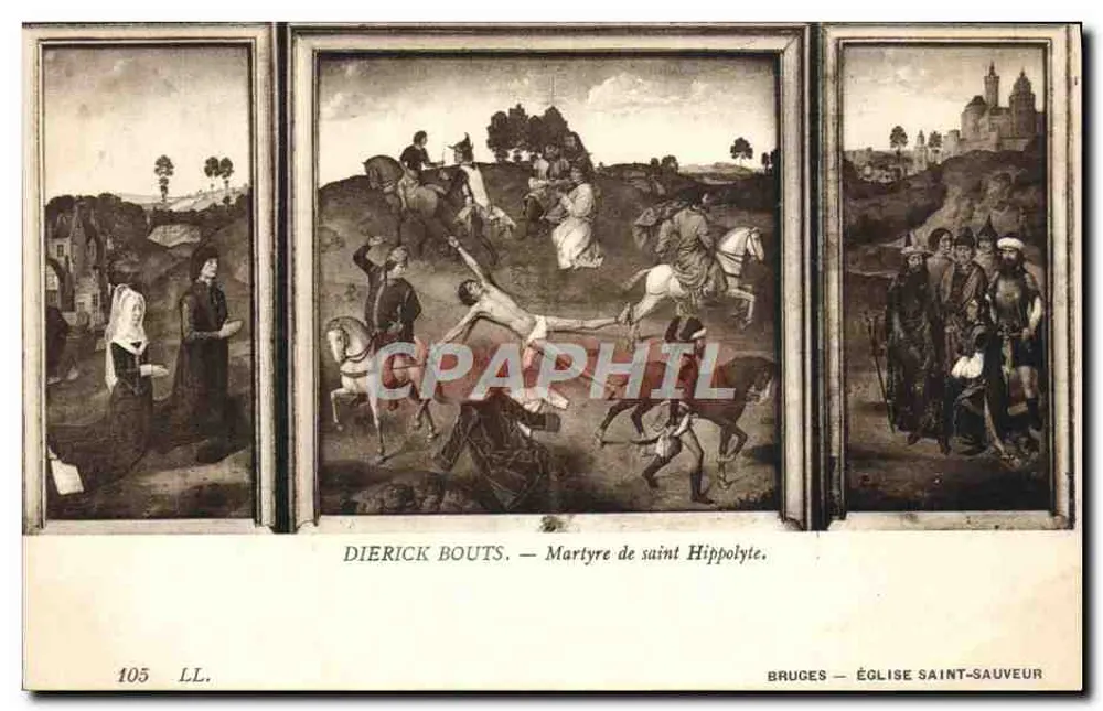 Martyrium des Heiligen Hippolyt — Dierick Bouts — Kirche Saint-Sauveur, Brügge - Vorderseite