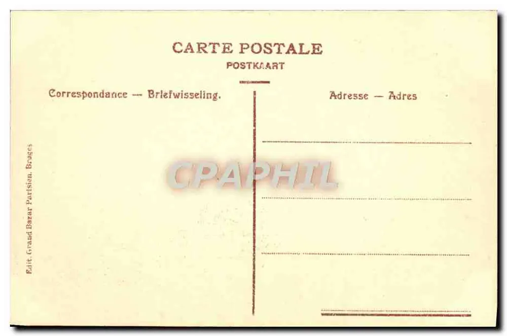 Grabmal von Marie von Burgund — Brügge — Grand Bazar Parisien, Brügge - Rückseite