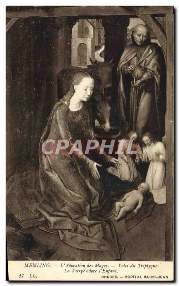 Die Heiligsprechung der Weisen — Panel des Triptychons — Memling — Brügge, Krankenhaus Saint-Jean - Vorderseite