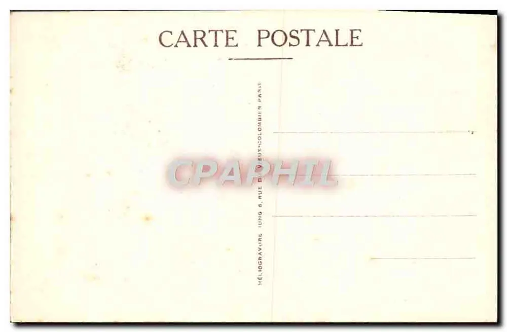 Aparecida de Nossa Senhora a Bernadette — Casa-Mãe das Irmãs da Caridade, Nevers — Héliogravure - Verso