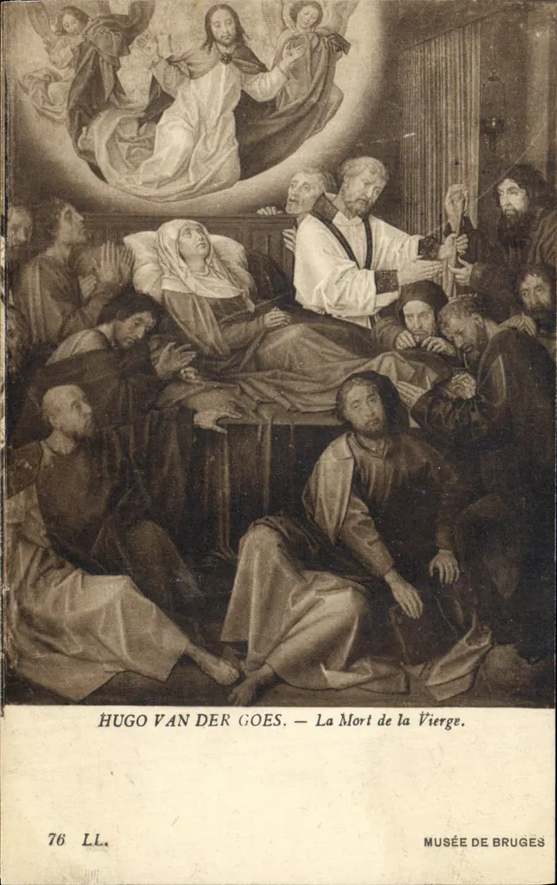 Der Tod der Jungfrau — HUGO VAN DER GOES — Museum von Brügge - Vorderseite