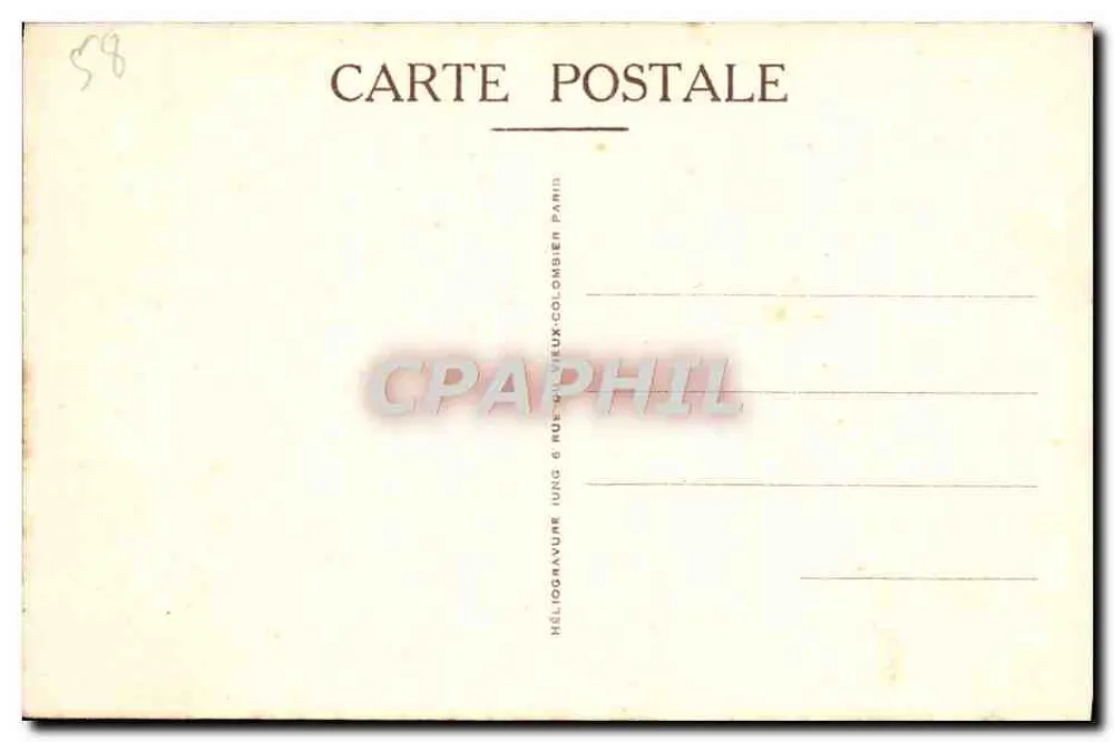 Bem-aventurada Bernadette Soubirous — Casa-Mãe das Irmãs da Caridade, Nevers — Héliogravure - Verso