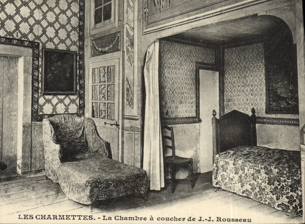 Les Charmettes - Das Schlafzimmer von J.-J. Rousseau - Vorderseite