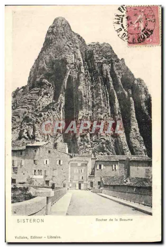 Sisteron — Rocher de la Beaume — Voltaire, Editeur – Libraire. - Frente