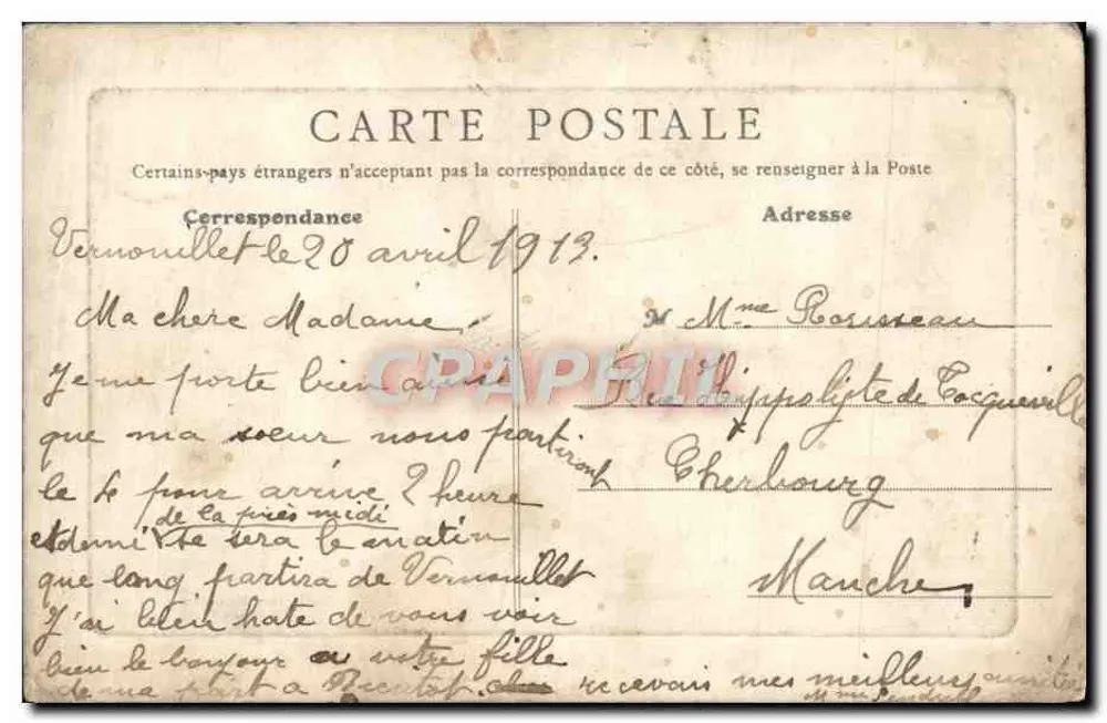 Vernouillet (S.-et-O.) — De Ingang naar het Land — Collectie Mousson - Achterkant