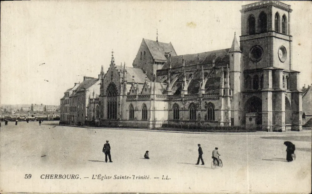 Cherbourg — A Igreja da Santíssima Trindade — LL. n°59 - Frente