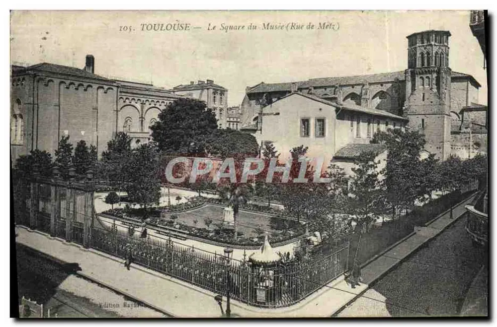 Toulouse — El Cuadrado del Museo (Calle de Melz) — Edición Bayonne - Anverso