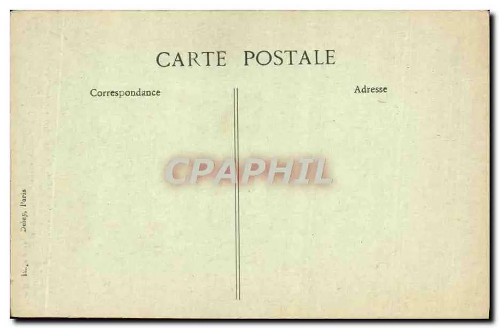 Nossa Senhora das Forças Armadas — estátua da Virgem com o Menino, coroada com uma coroa de estrelas — editor Zdeley, Paris - Verso
