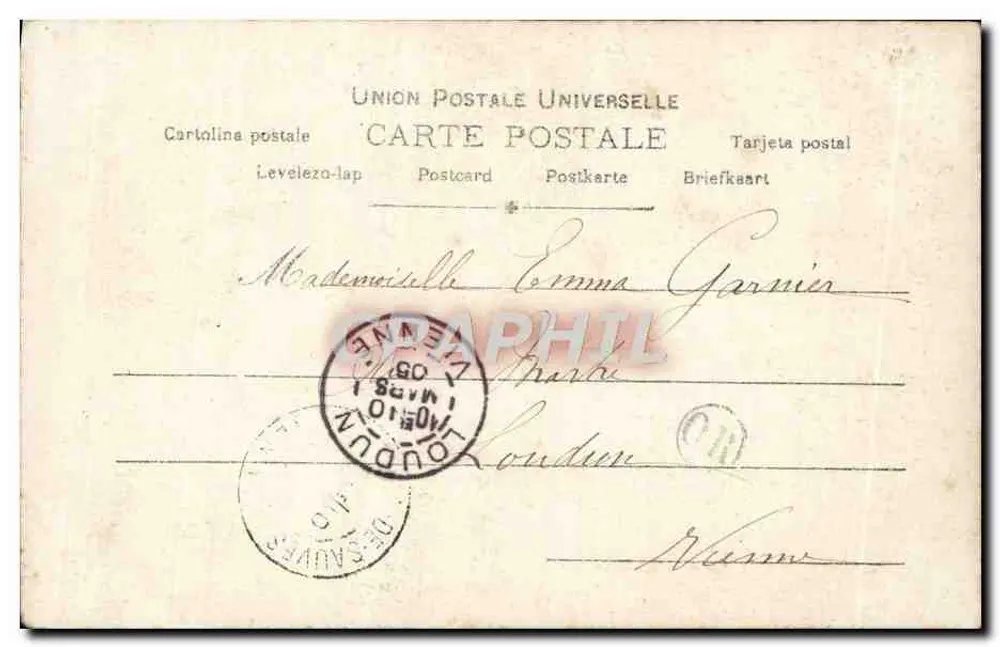 Ich könnte die Freude haben, Sie bei dem Termin zu besuchen — Mademoiselle Kabady — Saul Broyer, Paris, S.I.P. - Rückseite