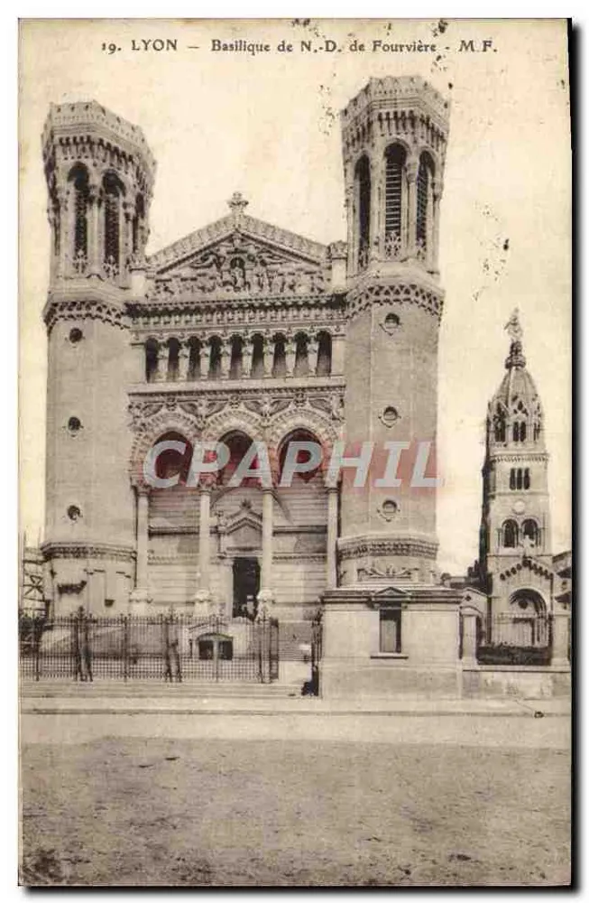 LYON — Basílica de N.-D. de Fourvière — M.F. n°19 - Frente