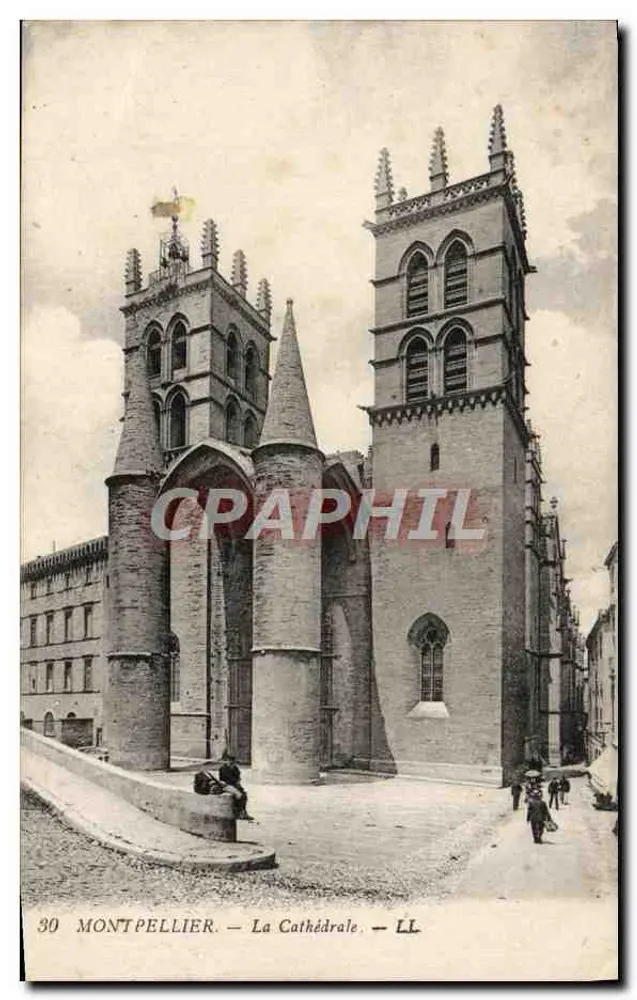 Montpellier — A Catedral — LL. n°30 - Frente