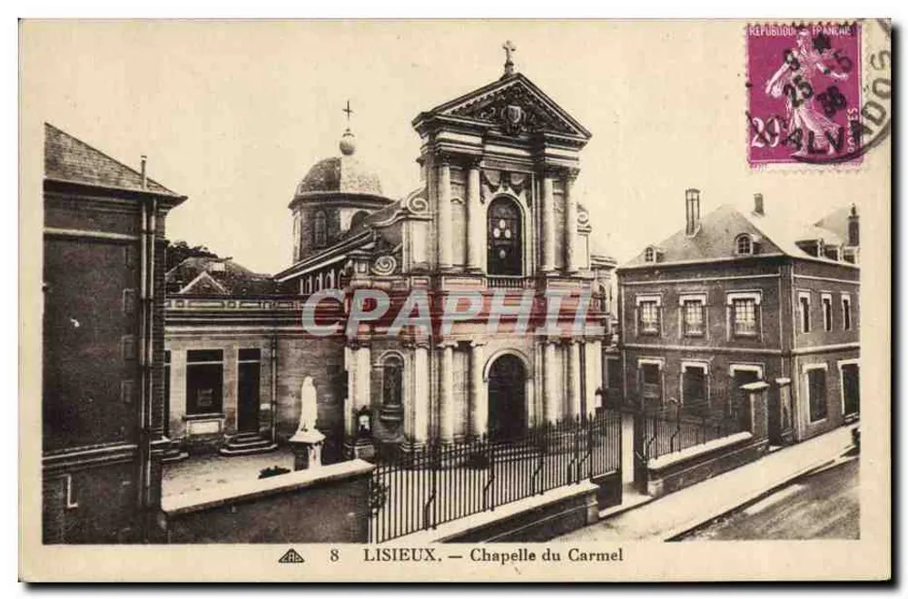 Lisieux — Capela do Carmelo — editor G. Des Arts, États-Bourgeois - Frente