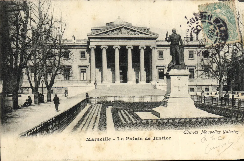 Marselha - O Palácio de Justiça — Edição Mouvelles Galeries - Frente
